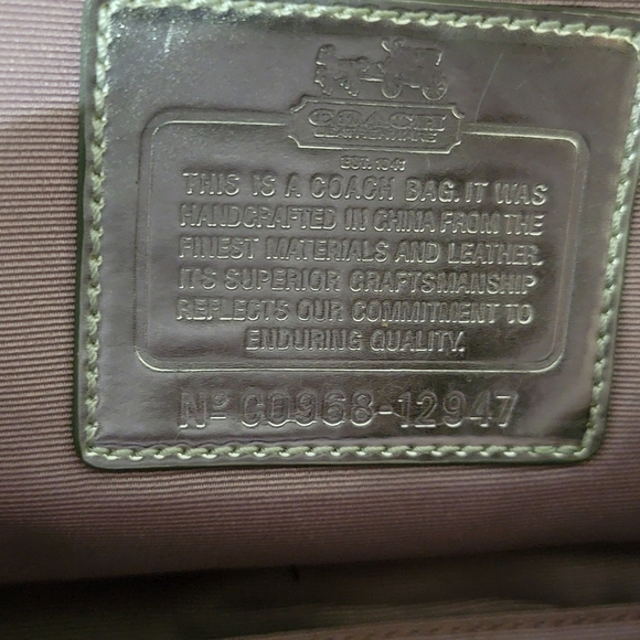 Coach Gray Satchel Bag. - Picture 7 of 9